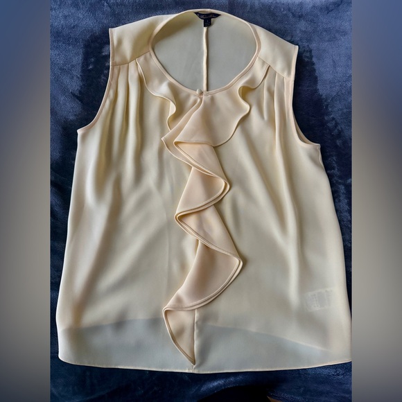 Brooks Brothers Cream Ruffle Blouse - Picture 4 of 8